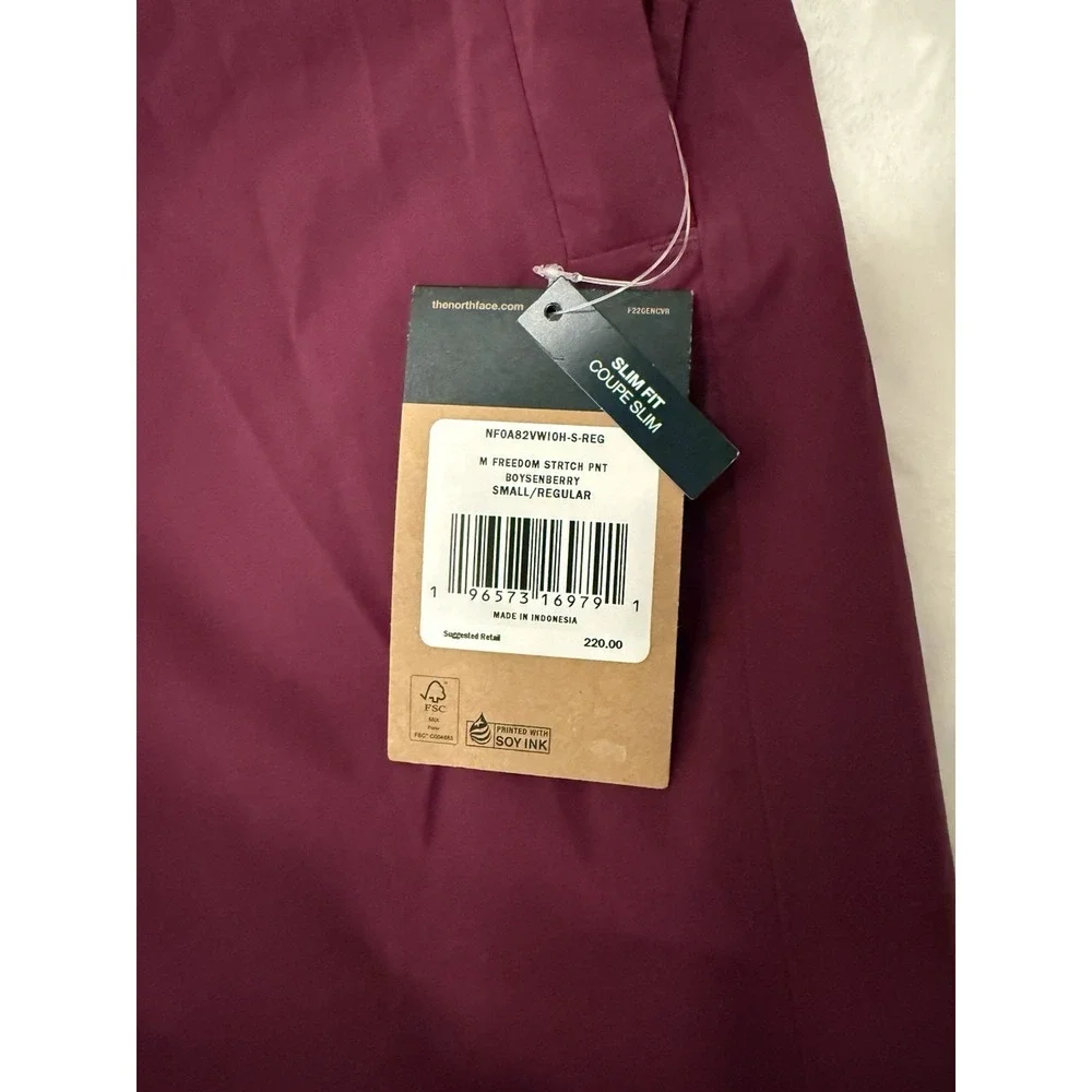 The North Face Freedom Snow‎ Pants Mens Small Boysenberry DryVent NF0A82VWI0H